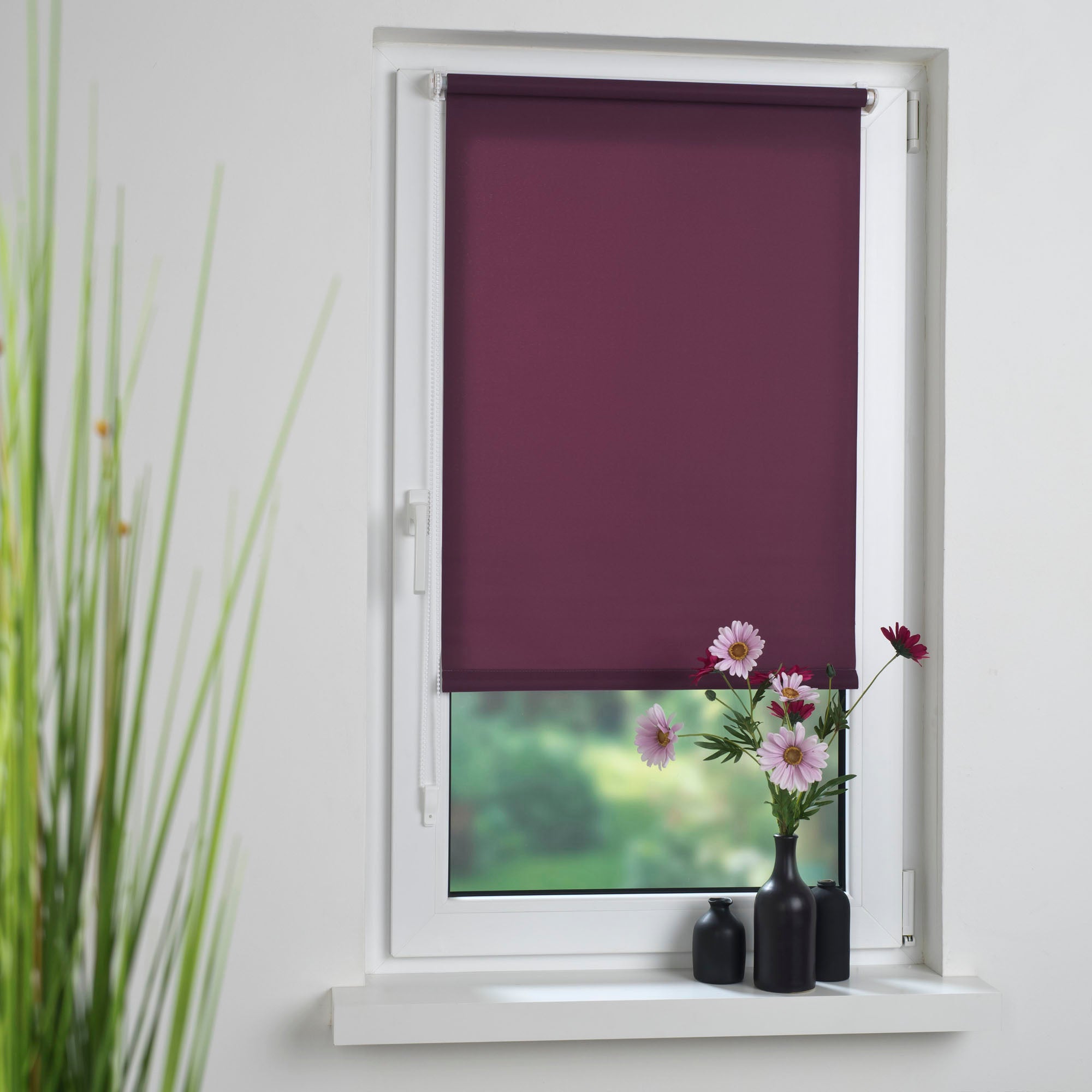 ourdeco® Klemmfix-Rollo | lichtdurchlässig | ohne Bohren | verschiedene Farben und Größen