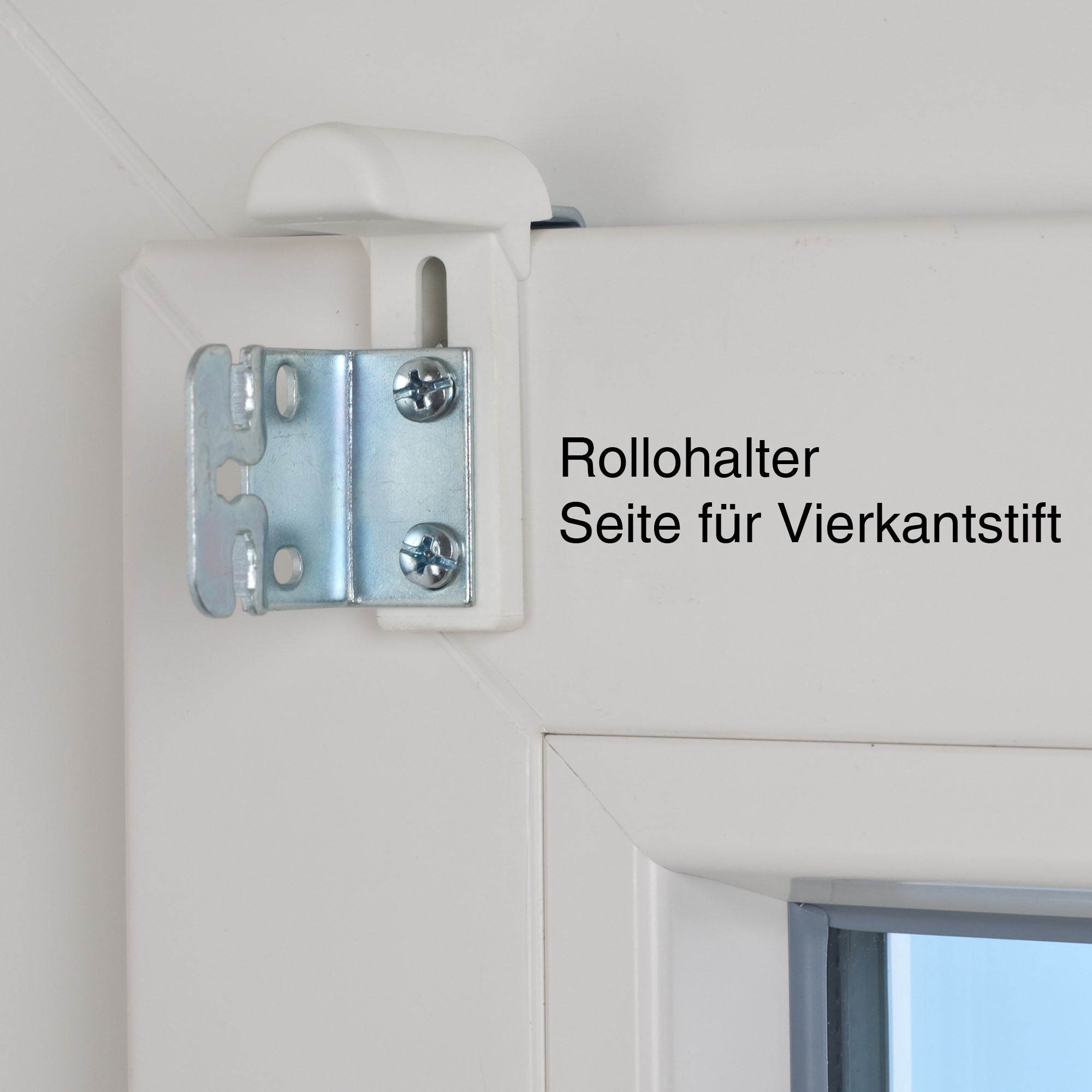 ourdeco® Metall Klemmträger für Seitenzugrollo | Set 4 Stück | weiß