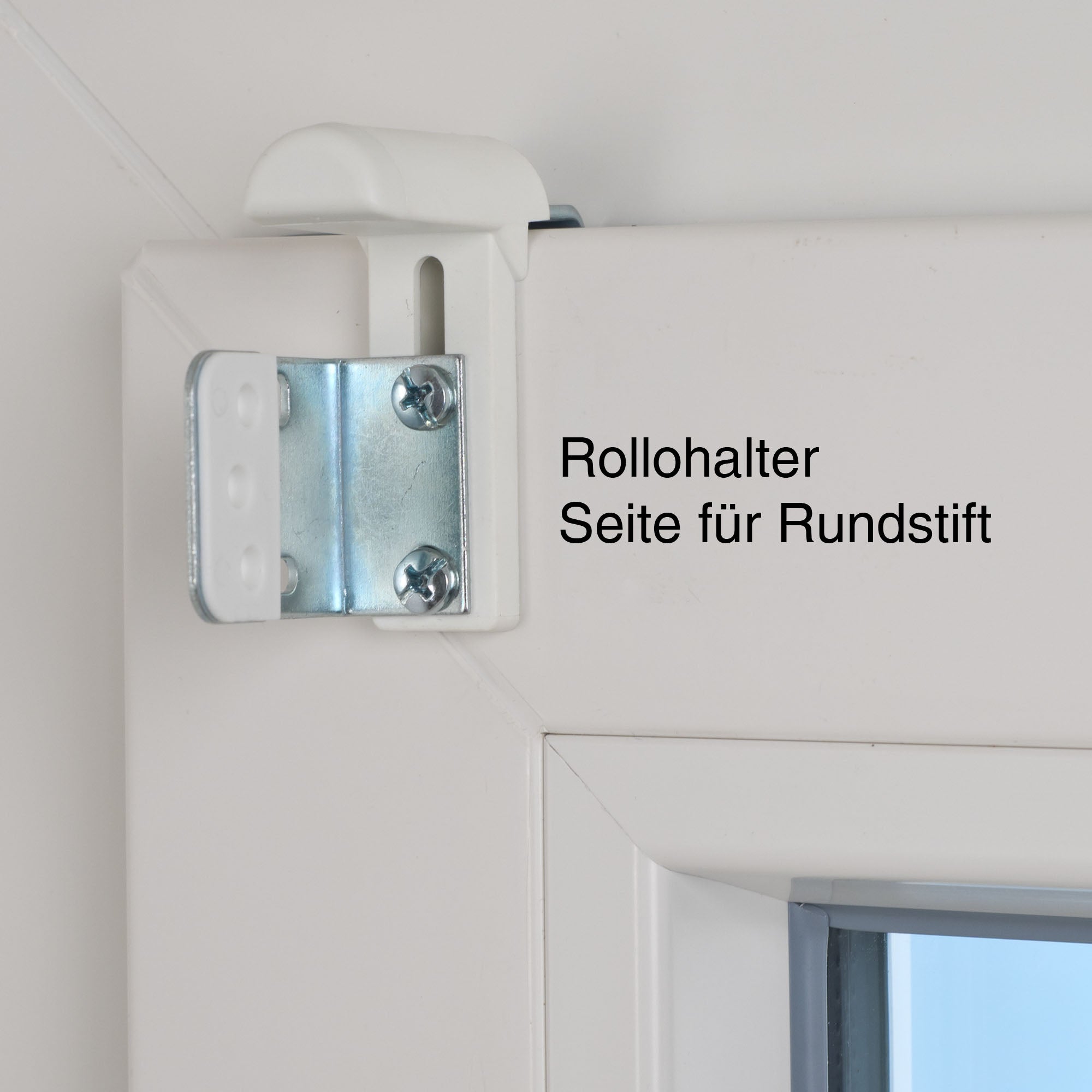 ourdeco® Metall Klemmträger für Seitenzugrollo | Set 4 Stück | weiß