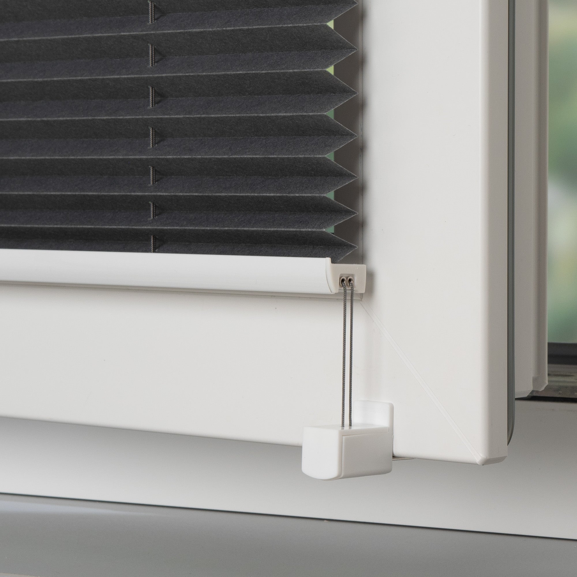 ourdeco® Metall Klemmträger für Plissee | Set 4 Stück | weiß