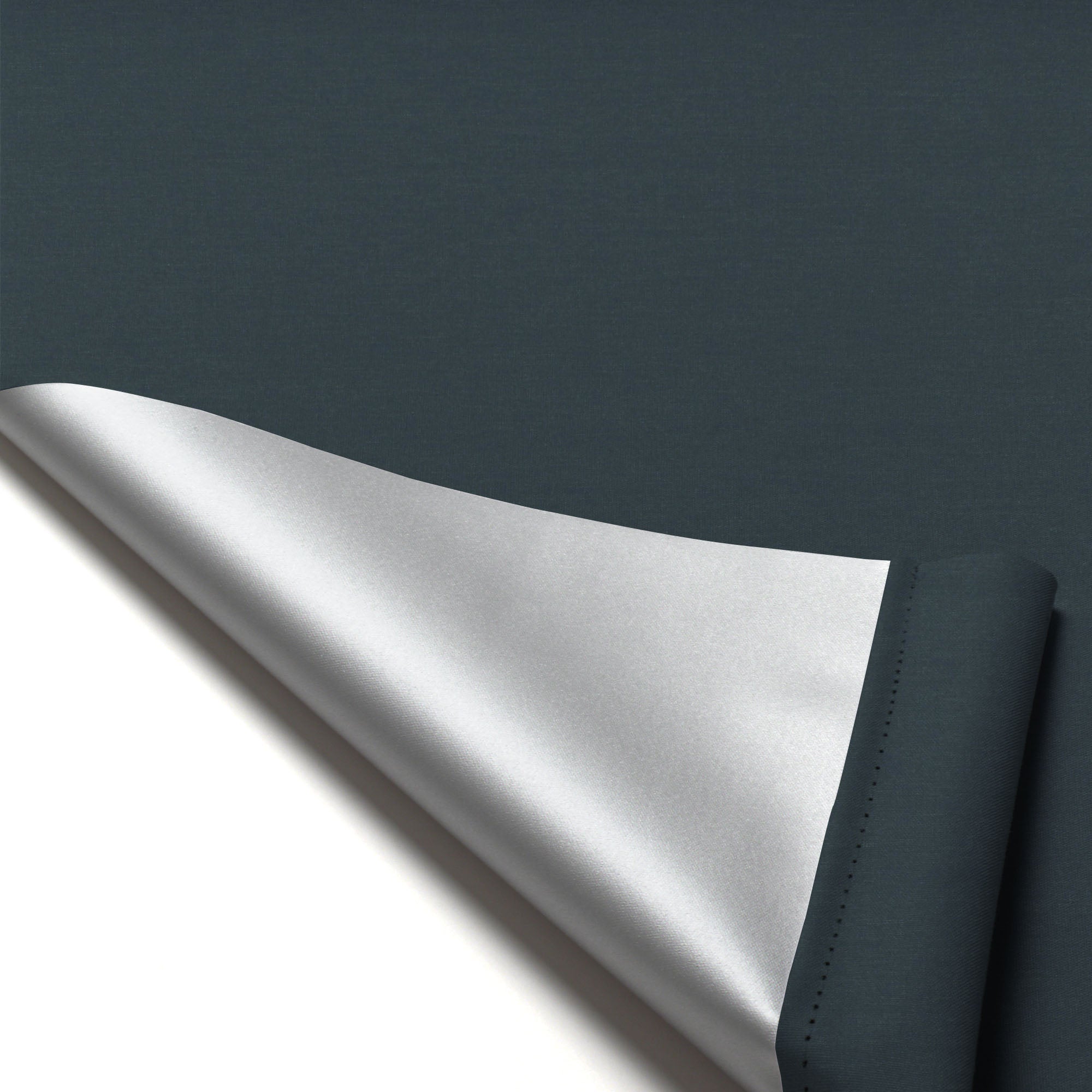 ourdeco® Seitenzugrollo | verdunkelnd | Thermo-Beschichtung | weiß, anthrazit, linen