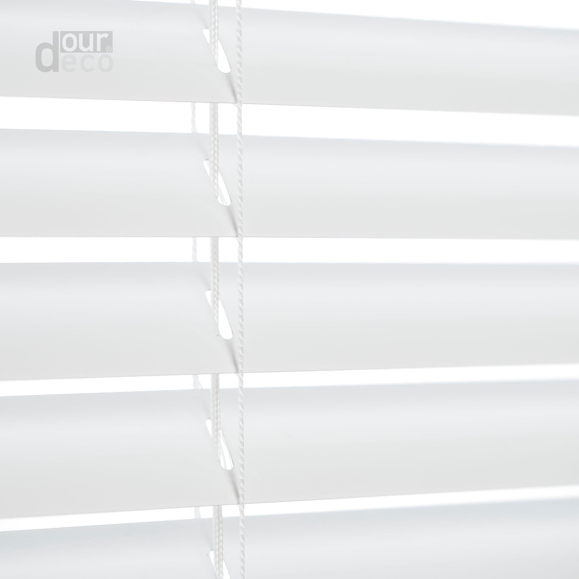 ourdeco® Aluminium-Jalousie, 130 cm Länge viele Farben und Breiten, Montage an Wand oder Decke