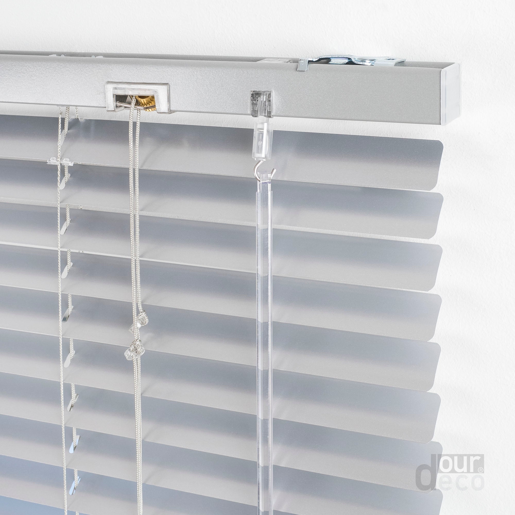 ourdeco® Aluminium-Jalousie, 130 cm Länge viele Farben und Breiten, Montage an Wand oder Decke
