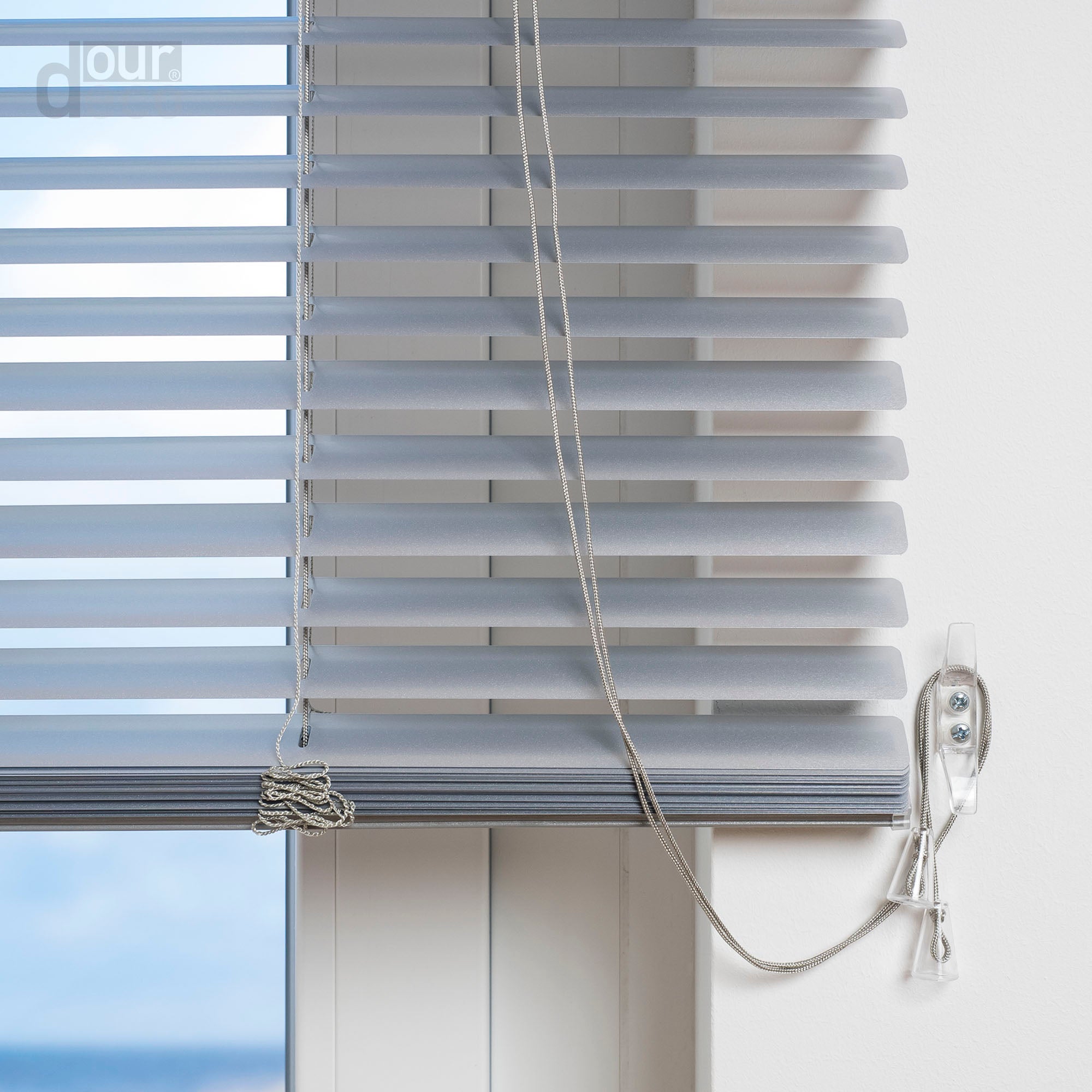 ourdeco® Aluminium-Jalousie, 130 cm Länge viele Farben und Breiten, Montage an Wand oder Decke