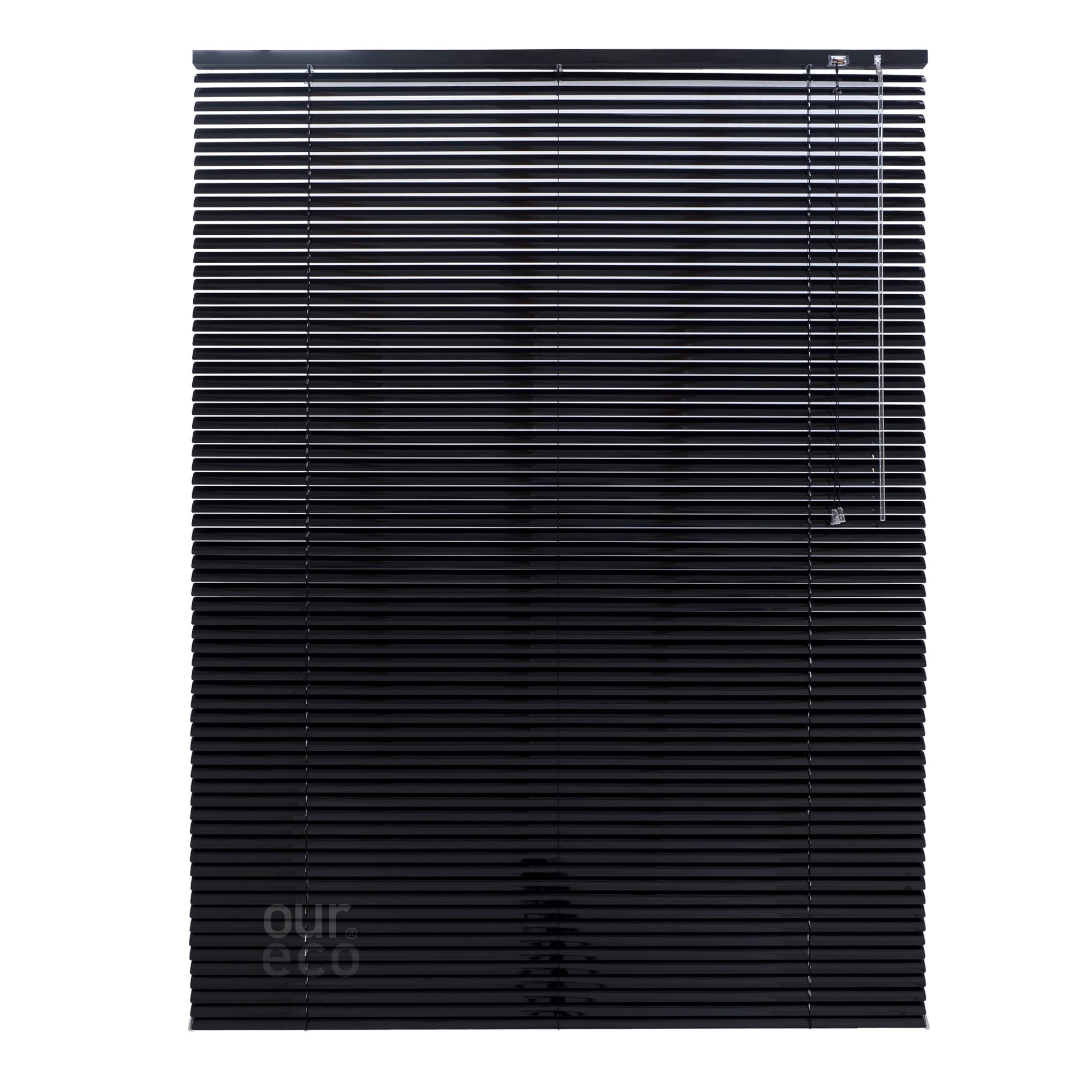 ourdeco® Aluminium-Jalousie, 220 cm Länge - speziell für Türen, viele Farben und Breiten, Montage an Wand oder Decke