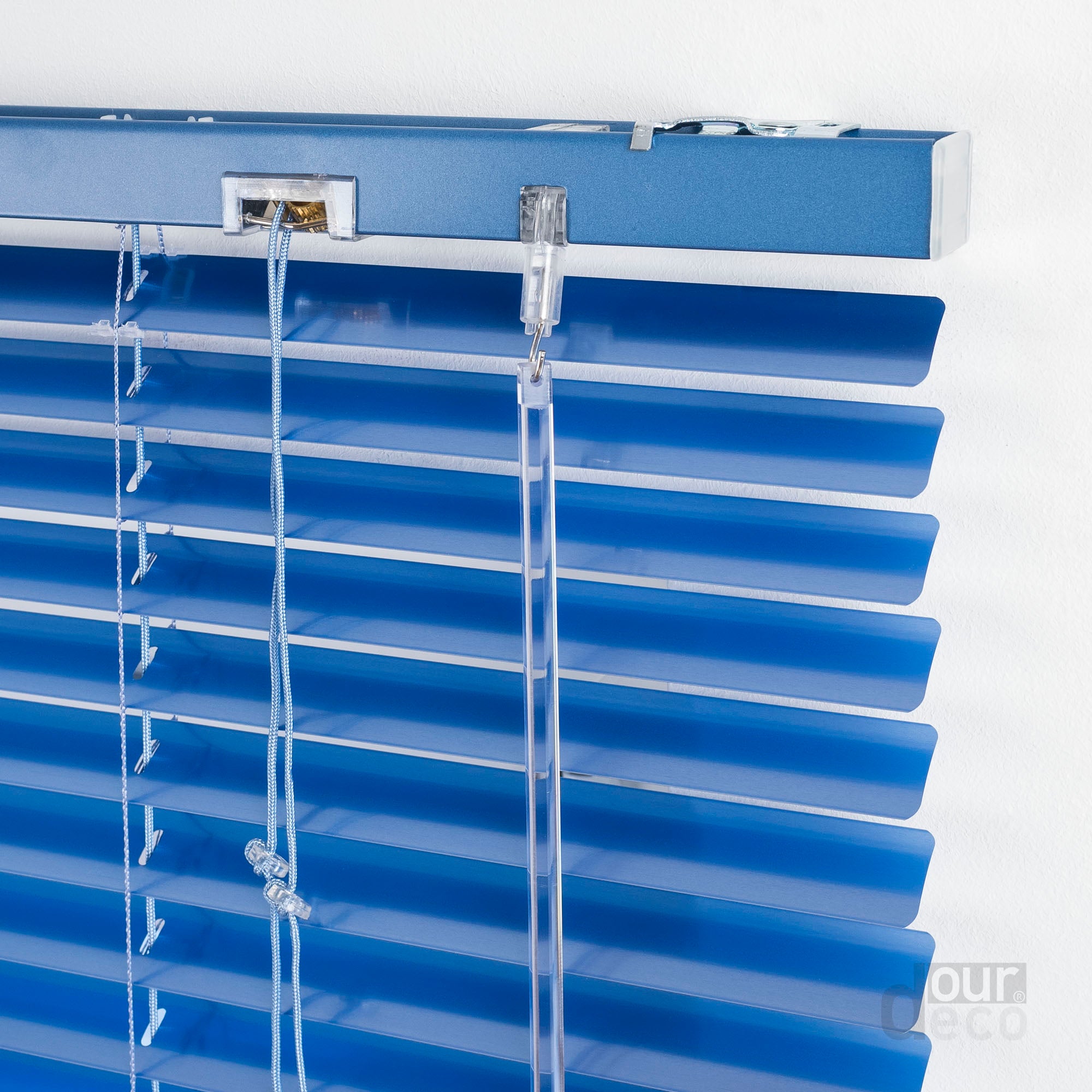 ourdeco® Aluminium-Jalousie, 130 cm Länge viele Farben und Breiten, Montage an Wand oder Decke