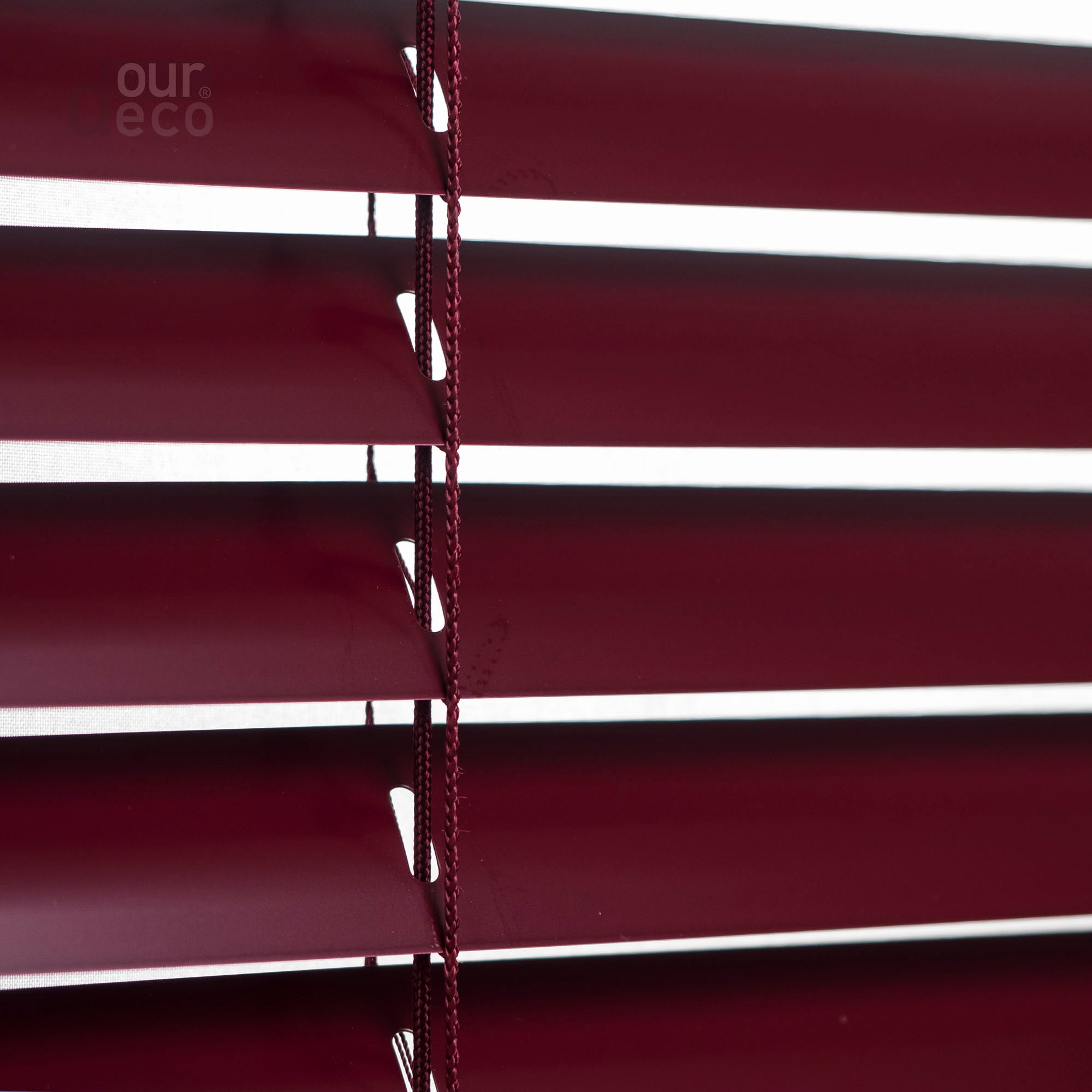 ourdeco® Aluminium-Jalousie, 220 cm Länge - speziell für Türen, viele Farben und Breiten, Montage an Wand oder Decke