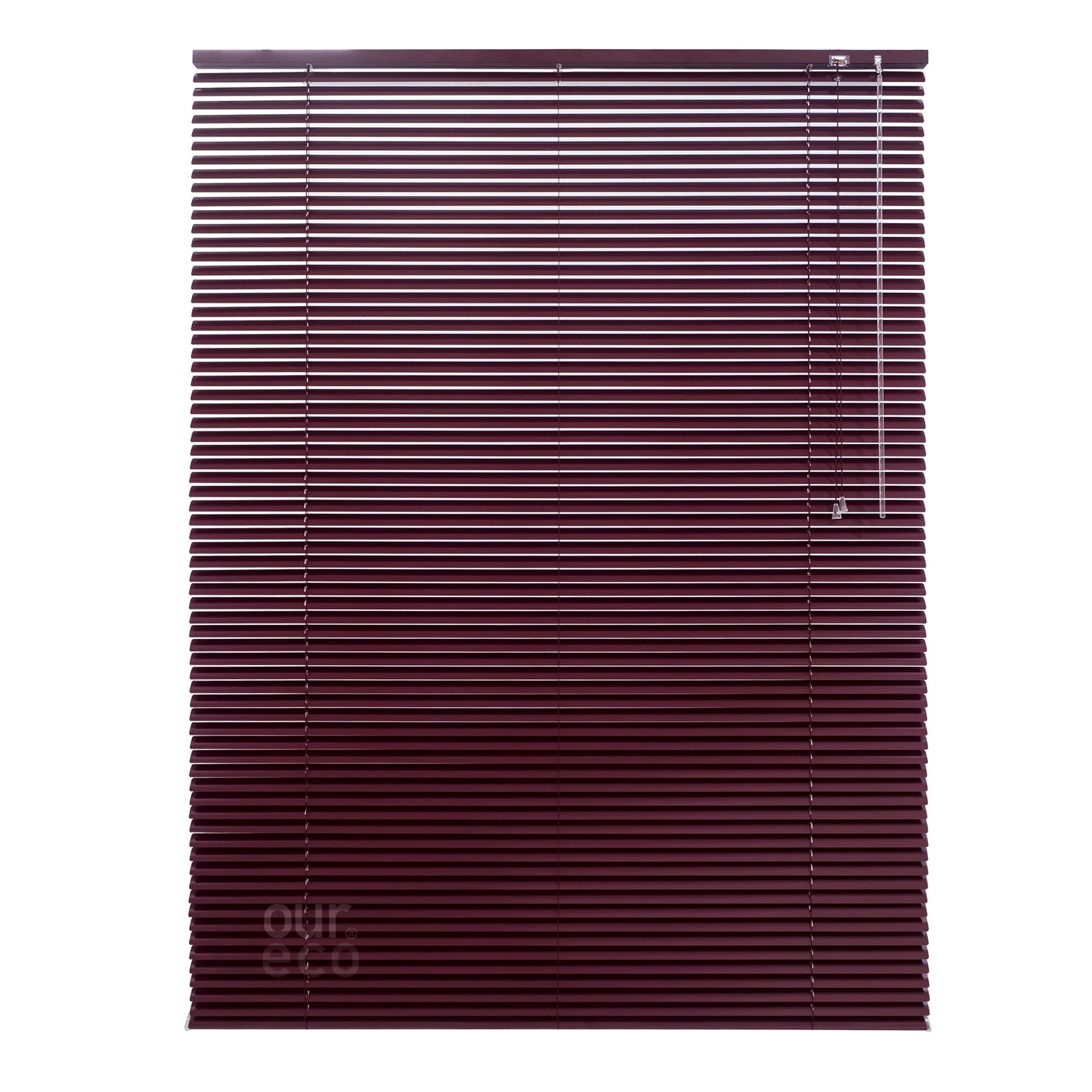 ourdeco® Aluminium-Jalousie, 220 cm Länge - speziell für Türen, viele Farben und Breiten, Montage an Wand oder Decke