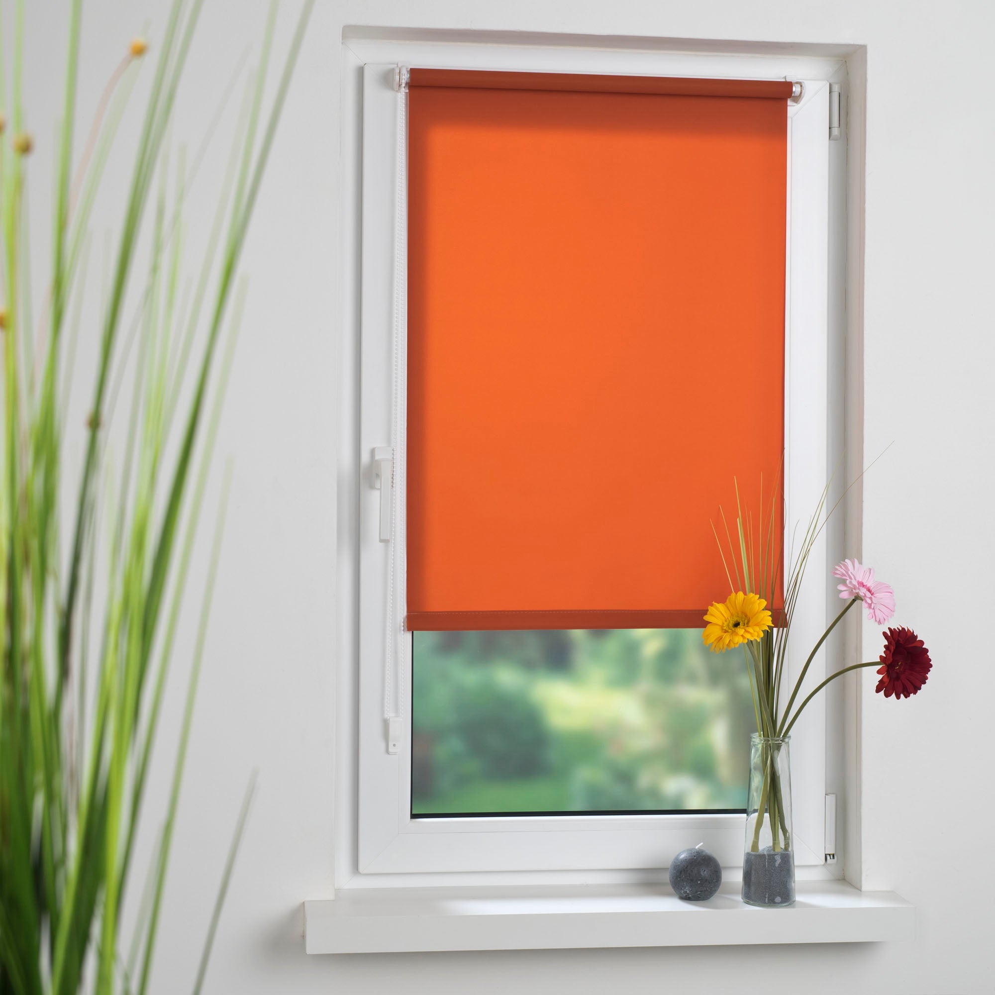 ourdeco® Klemmfix-Rollo | lichtdurchlässig | ohne Bohren | verschiedene Farben und Größen