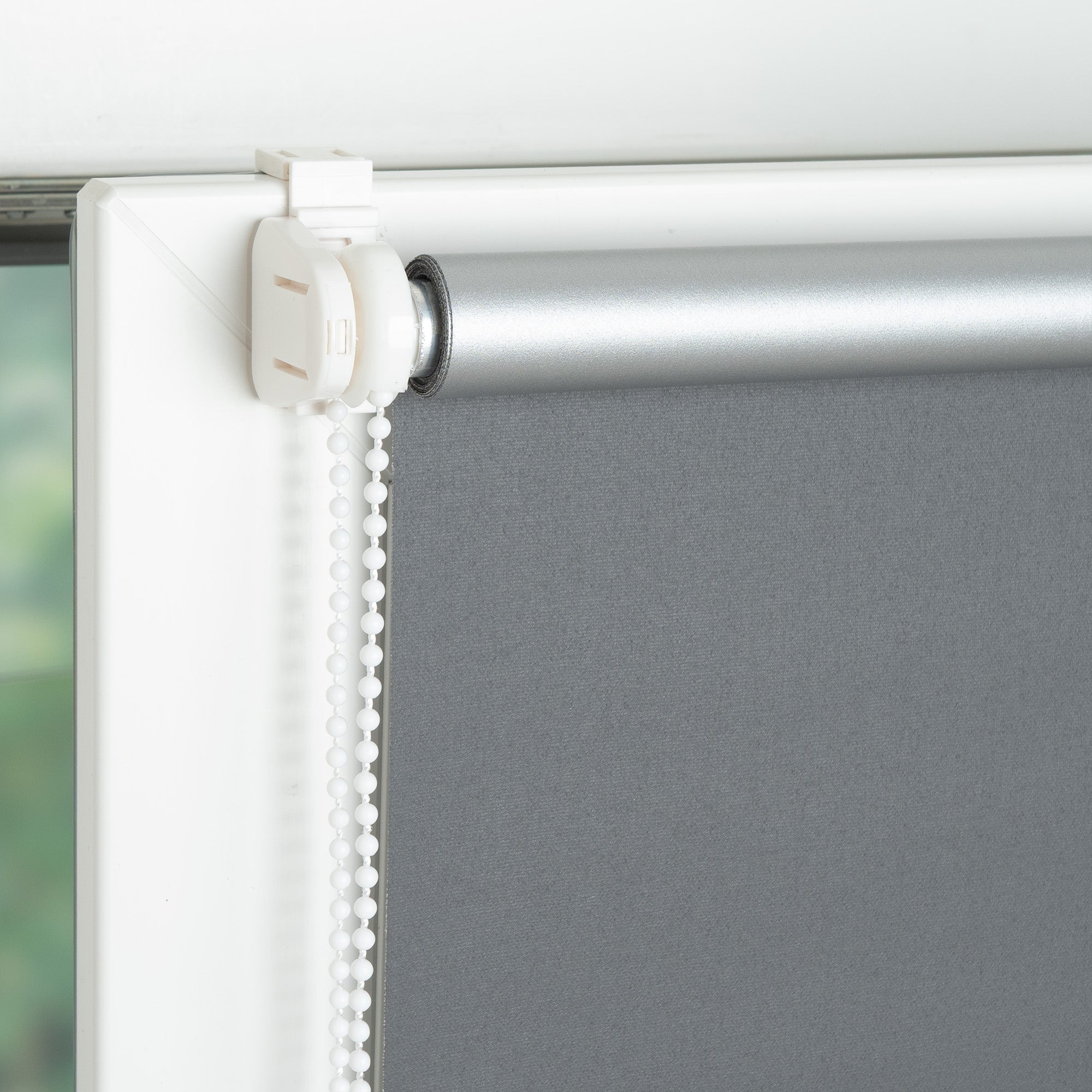 ourdeco® Klemmfix-Rollo | verdunkelnd | Thermo-Beschichtung | ohne Bohren | verschiedene Farben und Größen